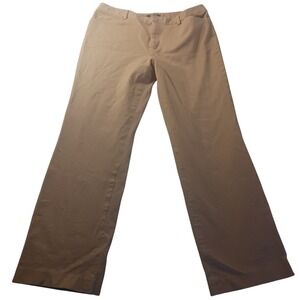 Chaps‎ Women's 12 Tan Stretch Dress Pants Straight Bootcut Career Work Trousers